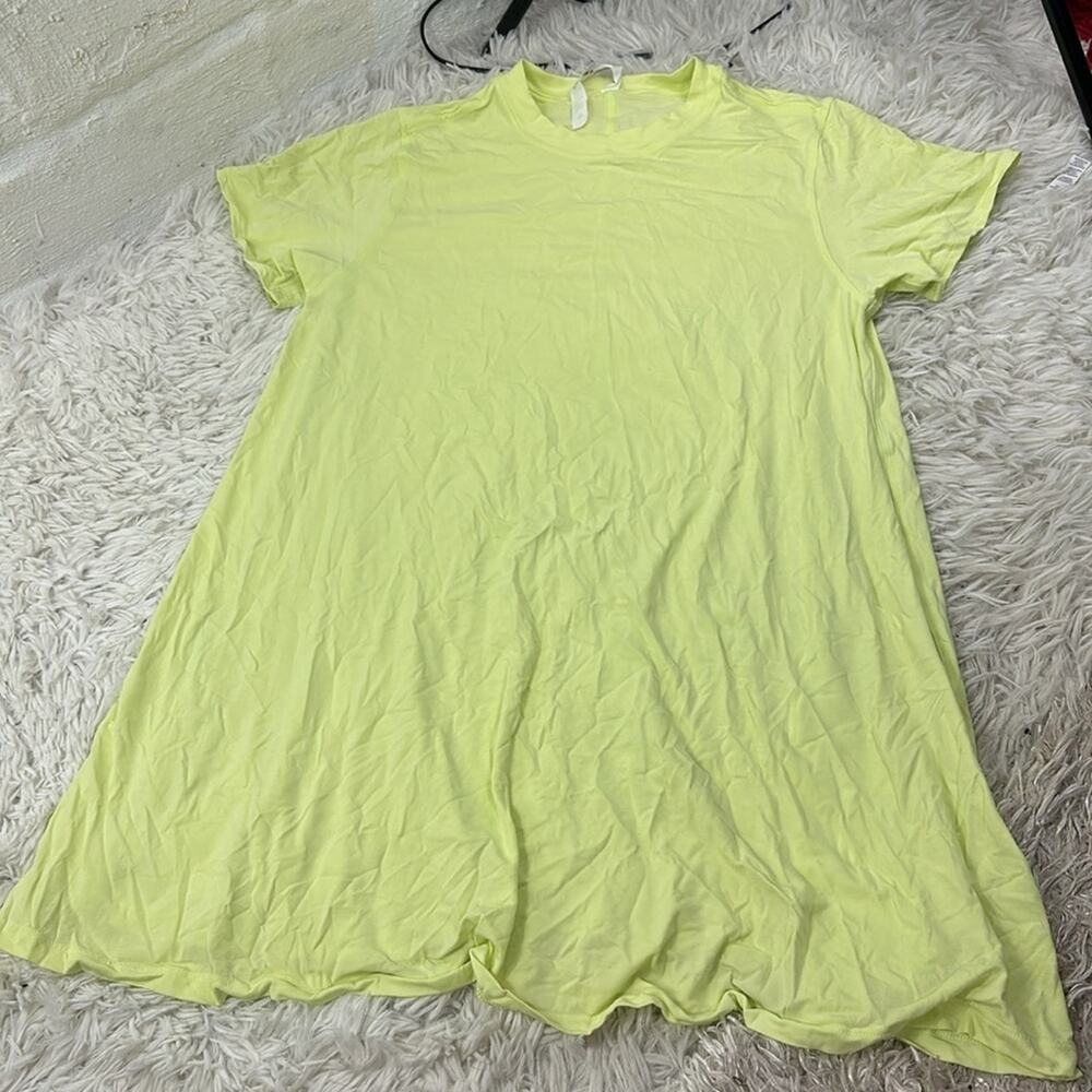 Lululemon All Yours Tee Dress Lemon Vibe
